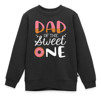 Papa du doux - Sweat Premium enfant bio - noir - Devant - AI Model Kid Female (0cm)