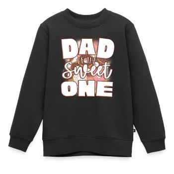 Papa du doux - Sweat Premium enfant bio - noir - Devant - AI Model Kid Female (0cm)