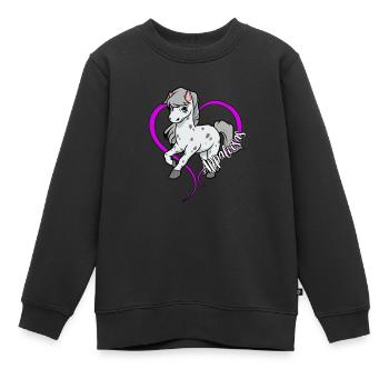 Pferdeliebhaber - Appaloosa - Kinder Premium Organic Sweatshirt - Schwarz - Vorne - AI Model Kid Female (0cm)