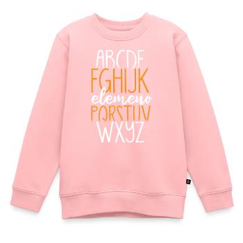 ABC Hello Kindergarten Back to School - Sweat Premium enfant bio - rose - Devant - AI Model Kid Female (0cm)