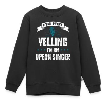 Opernsänger, Gesang, Opera - Kinder Premium Organic Sweatshirt - Schwarz - Vorne - AI Model Kid Female (0cm)