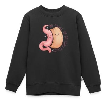 Sleeve gastrectomy sleeve gastrectomy - Kids Premium Organic Sweatshirt - black - Front - AI Model Kid Female (0cm)