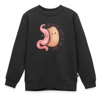 Sleeve gastrectomy sleeve gastrectomy - Kids Premium Organic Sweatshirt - black - Front - AI Model Kid Female (0cm)