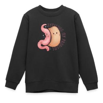 Sleeve gastrectomy sleeve gastrectomy - Kids Premium Organic Sweatshirt - black - Front - AI Model Kid Female (0cm)