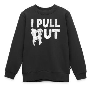 Étudiant en médecine dentaire, je déménage - Sweat Premium enfant bio - noir - Devant - AI Model Kid Female (0cm)