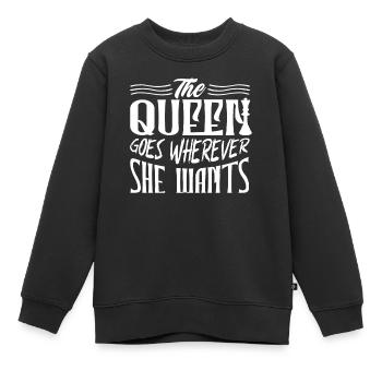 Schach, Schachspieler, Schachzitat - Kinder Premium Organic Sweatshirt - Schwarz - Vorne - AI Model Kid Female (0cm)