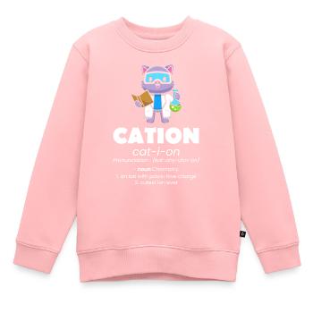 cation, cation, chemistry, chemist, laboratory - Kids Premium Organic Sweatshirt - rose - Front - AI Model Kid Female (0cm)