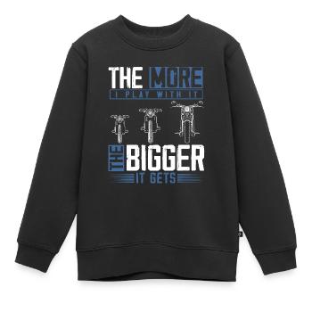 Amateurs de motos, motos, motos - Sweat Premium enfant bio - noir - Devant - AI Model Kid Female (0cm)