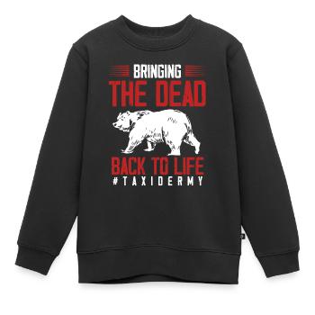 Taxidermie, Taxidermist, Erhaltung Von Tieren - Kinder Premium Organic Sweatshirt - Schwarz - Vorne - AI Model Kid Female (0cm)