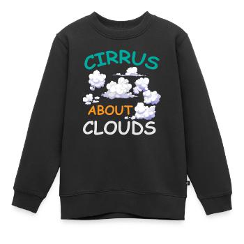 Météorologue, météorologue, prévisions météorologiques - Sweat Premium enfant bio - noir - Devant - AI Model Kid Female (0cm)