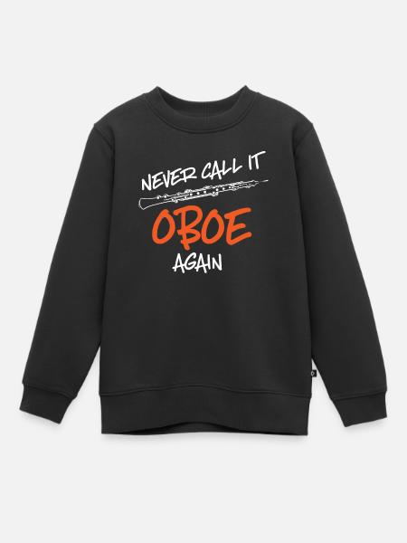 Fassoon, hautbois, clarinette, professeur de musique - Sweat Premium enfant bio - noir