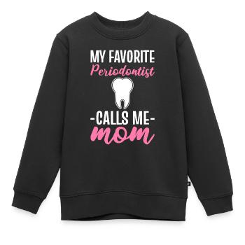 Zahnarzt, Zahnarzt, Arzt, Zahn, Zahnärzte - Kinder Premium Organic Sweatshirt - Schwarz - Vorne - AI Model Kid Female (0cm)