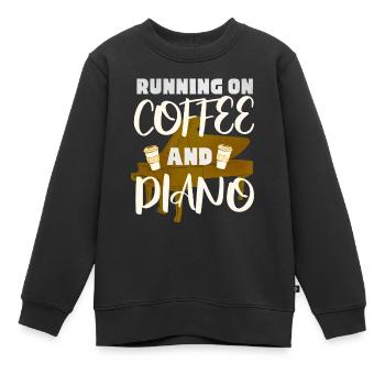 Pianiste, professeur de piano, pianiste, - Sweat Premium enfant bio - noir - Devant - AI Model Kid Female (0cm)