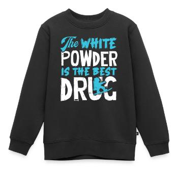 Snowboarders, Vacances snowboard, Équipement de snowboard - Sweat Premium enfant bio - noir - Devant - AI Model Kid Female (0cm)