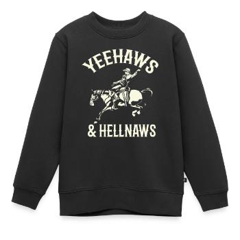 Rodeo, Verzierungen, Country, Cowboys - Kinder Premium Organic Sweatshirt - Schwarz - Vorne - AI Model Kid Female (0cm)