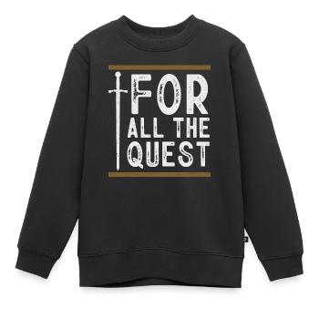 Larp, Larping, Rollenspiel - Kinder Premium Organic Sweatshirt - Schwarz - Vorne - AI Model Kid Female (0cm)