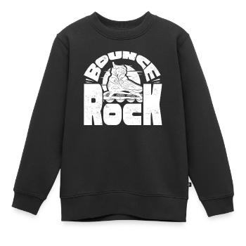 Skaten, Rollschuhlaufen - Kinder Premium Organic Sweatshirt - Schwarz - Vorne - AI Model Kid Female (0cm)