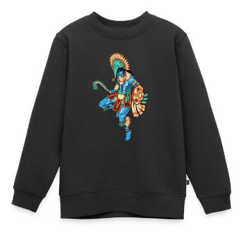 Le dieu aztèque de la guerre - Huitzilopochtli - Sweat Premium enfant bio - noir - Devant - AI Model Kid Female (0cm)