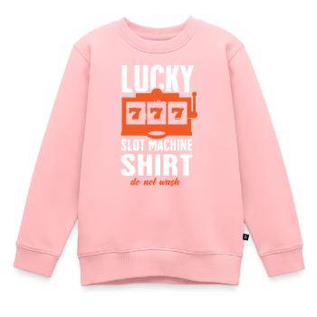 Slot Machine, Gambling, Slot Machine - Kids Premium Organic Sweatshirt - rose - Front - AI Model Kid Female (0cm)