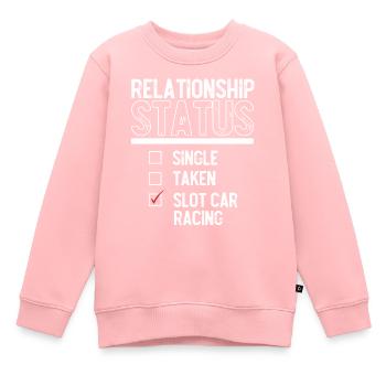 Slotcar-Rennen - Kinder Premium Organic Sweatshirt - Rosa - Vorne - AI Model Kid Female (0cm)
