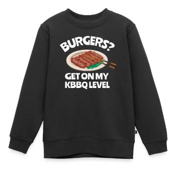 Barbecue coréen, Groupe coréen, Coréen - Sweat Premium enfant bio - noir - Devant - AI Model Kid Female (0cm)