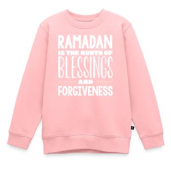 Célébration du Ramadan, fête musulmane - Sweat Premium enfant bio - rose - Devant - AI Model Kid Female (0cm)