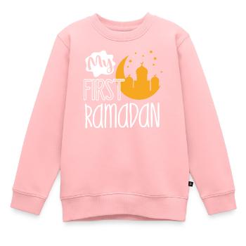 Célébration du Ramadan, fête musulmane - Sweat Premium enfant bio - rose - Devant - AI Model Kid Female (0cm)