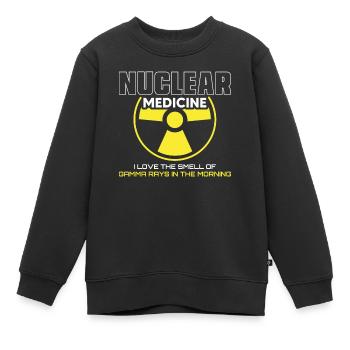 NUC Med Squad, Médecine nucléaire - Sweat Premium enfant bio - noir - Devant - AI Model Kid Female (0cm)