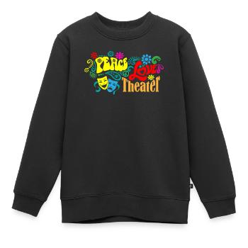 Broadway, Musical, Theater - Kinder Premium Organic Sweatshirt - Schwarz - Vorne - AI Model Kid Female (0cm)