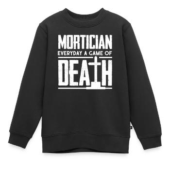 Gardiens de cadavres, pompes funèbres, salons funéraires - Sweat Premium enfant bio - noir - Devant - AI Model Kid Female (0cm)