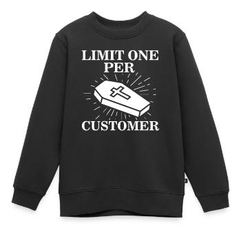 Funeral Directors - Kids Premium Organic Sweatshirt - black - Front - AI Model Kid Female (0cm)