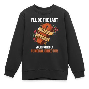 Funeral Directors - Kids Premium Organic Sweatshirt - black - Front - AI Model Kid Female (0cm)