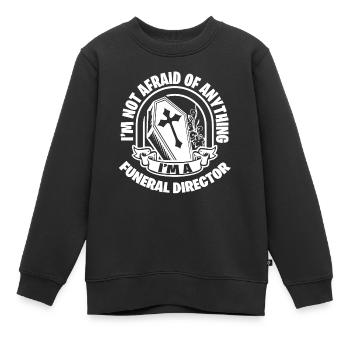 Directeurs de funérailles - Sweat Premium enfant bio - noir - Devant - AI Model Kid Female (0cm)
