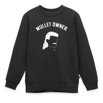 propriétaire de mulet, mulet - Sweat Premium enfant bio - noir - Devant - AI Model Kid Female (0cm)