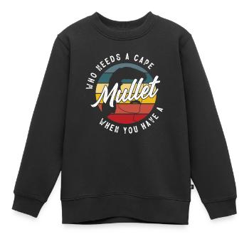 propriétaire de mulet, mulet - Sweat Premium enfant bio - noir - Devant - AI Model Kid Female (0cm)