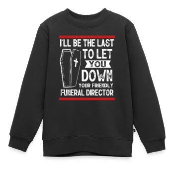 Funeral Homes, Funeral Homes - Kids Premium Organic Sweatshirt - black - Front - AI Model Kid Female (0cm)