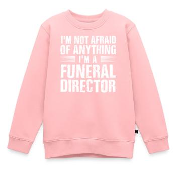 Salons funéraires, Salons funéraires - Sweat Premium enfant bio - rose - Devant - AI Model Kid Female (0cm)