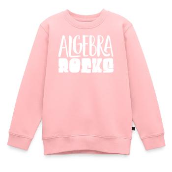 Algebra, Analysis, Wissenschaft, Mathematik - Kinder Premium Organic Sweatshirt - Rosa - Vorne - AI Model Kid Female (0cm)