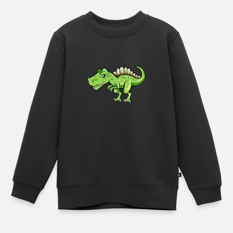 Spinosaure de Kawaii - Sweat Premium enfant bio - noir