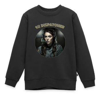 Répartiteur d’urgence, Femmes - Sweat Premium enfant bio - noir - Devant - AI Model Kid Female (0cm)