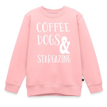 Sternengas, Kosmologie, Astronomie -Fernglas - Kinder Premium Organic Sweatshirt - Rosa - Vorne - AI Model Kid Female (0cm)