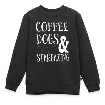 Sternengas, Kosmologie, Astronomie -Fernglas - Kinder Premium Organic Sweatshirt - Schwarz - Vorne - AI Model Kid Female (0cm)