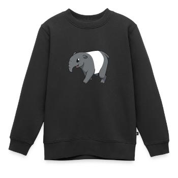 Kawaii Tapir - Sweat Premium enfant bio - noir - Devant - AI Model Kid Female (0cm)