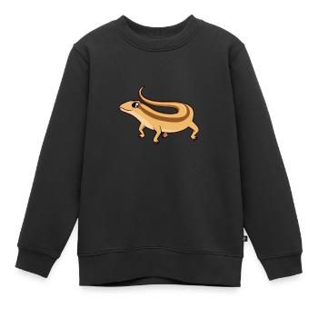 Scinque à rouleaux tachetés Kawaii - Sweat Premium enfant bio - noir - Devant - AI Model Kid Female (0cm)