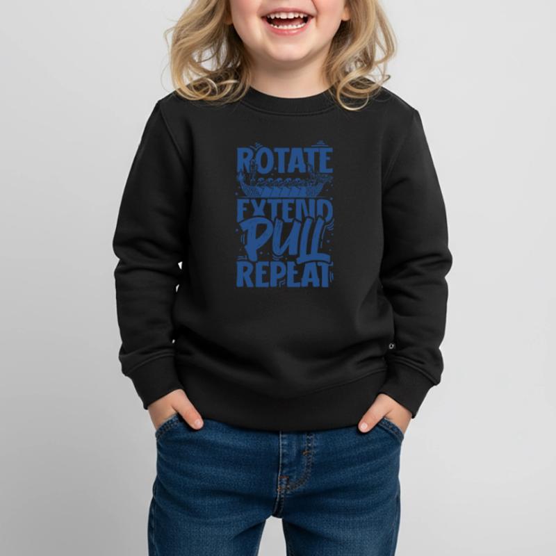 Rotate Extend Pull Repeat - Drachenboot Kinder Premium Organic Sweatshirt
