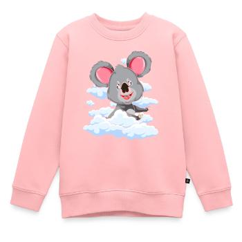 Animal Lover Australie Animal Gift Cloud Koala - Sweat Premium enfant bio - rose - Devant - AI Model Kid Female (0cm)