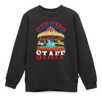 Zirkus Artist Karussell Geschenk Zirkus - Kinder Premium Organic Sweatshirt - Schwarz - Vorne - AI Model Kid Female (0cm)