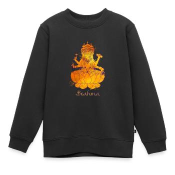 Hindu Gott - Brahma - Kinder Premium Organic Sweatshirt - Schwarz - Vorne - AI Model Kid Female (0cm)