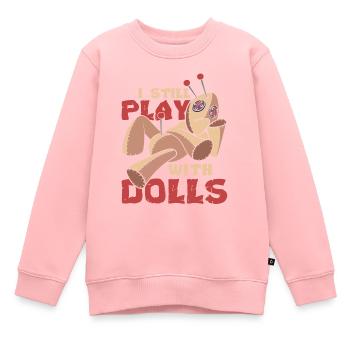 Voodoo Zauber Wicca Hexerei Lustiges Voodoo Puppe - Kinder Premium Organic Sweatshirt - Rosa - Vorne - AI Model Kid Female (0cm)