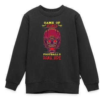 Lustiger Horror Fußballfan Horror Besessener - Kinder Premium Organic Sweatshirt - Schwarz - Vorne - AI Model Kid Female (0cm)